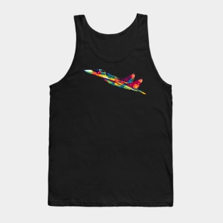 MiG-29A Flying in Pop Art Tank Top